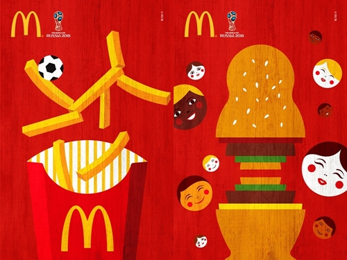 世界杯上面的上海广告设计